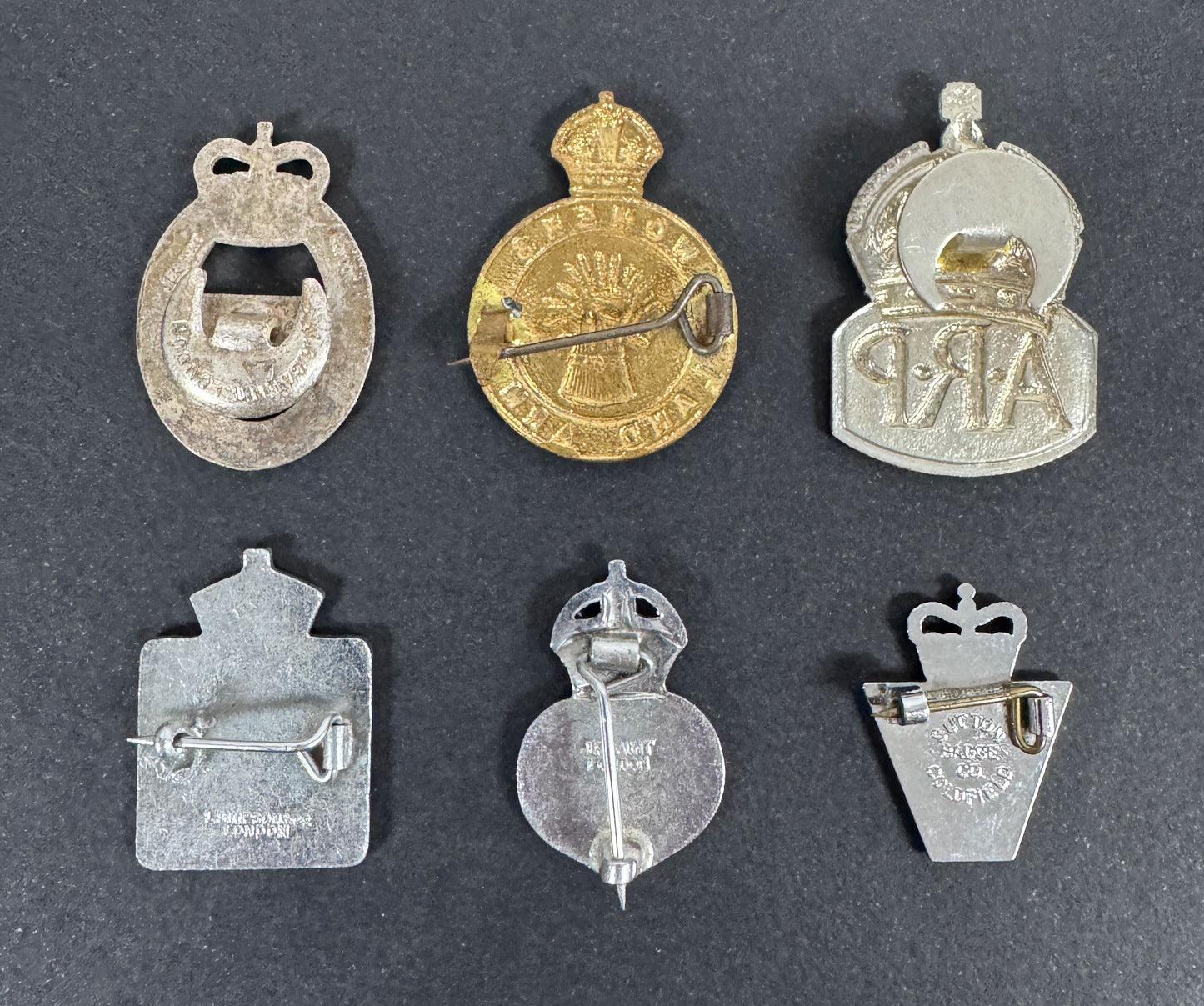 WW2 British Home Front Civil Defence Lapel Badges – A collection of cap badges of The British Civil Defence related badges...