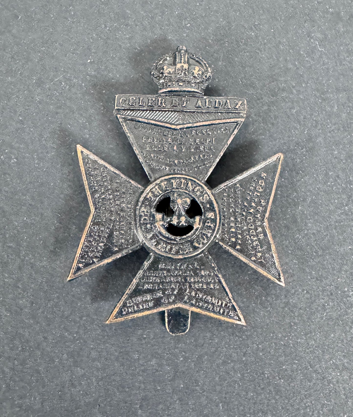 WW2 British Army The King's Royal Rifle Corps Cap Badge