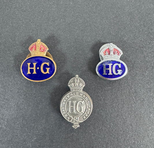 WW2 British Home Guard (HG) Membership Lapel Badges
