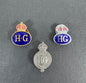 WW2 British Home Guard (HG) Membership Lapel Badges