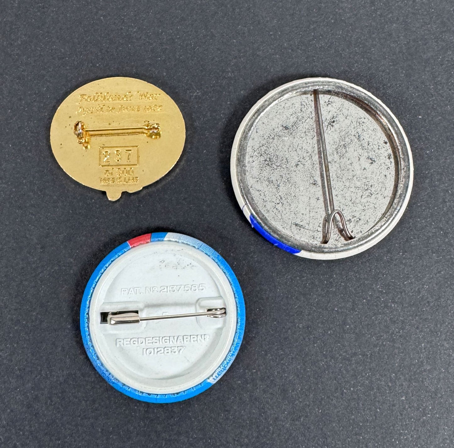 British Falklands War Commemorative Pin Badges