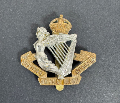 WW1 British Army 8th King's Royal Irish Hussars Cavalry Cap Badge