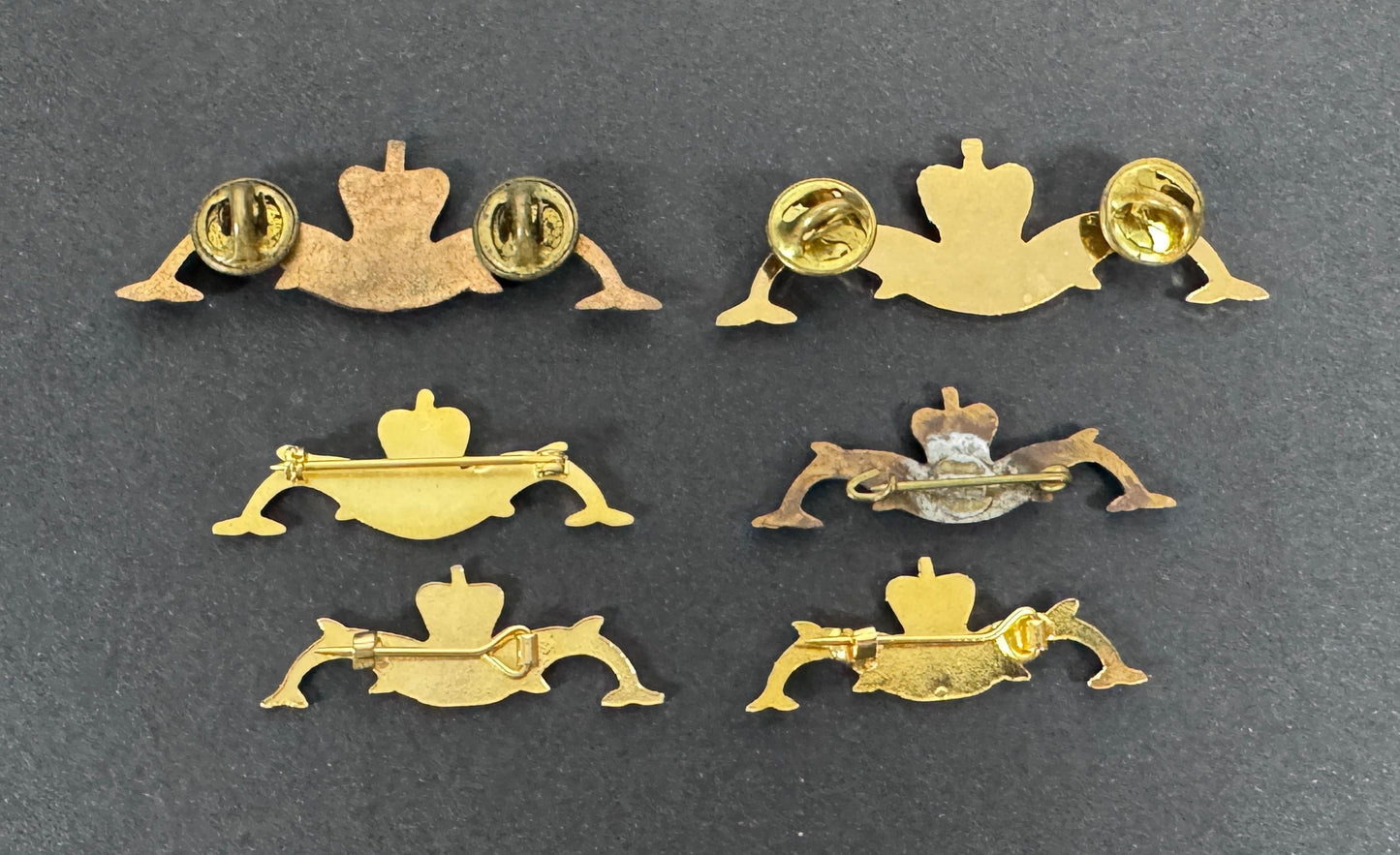 Australian / British Royal Navy Submariner Qualification Dolphin Lapel Badges