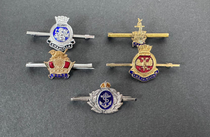 WW2 British Royal Navy Tie Pin Lapel Badges WRNS HMS – A collection of tin pin and lapel badges of The Royal Navy. Second...