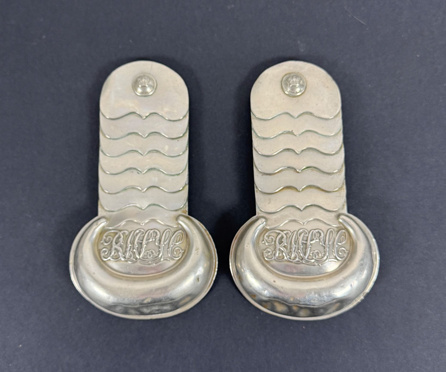 Victorian British Army Midlothian Yeomanry Cavalry Officer's Shoulder Epaulettes – An original and very scarce pair of off...