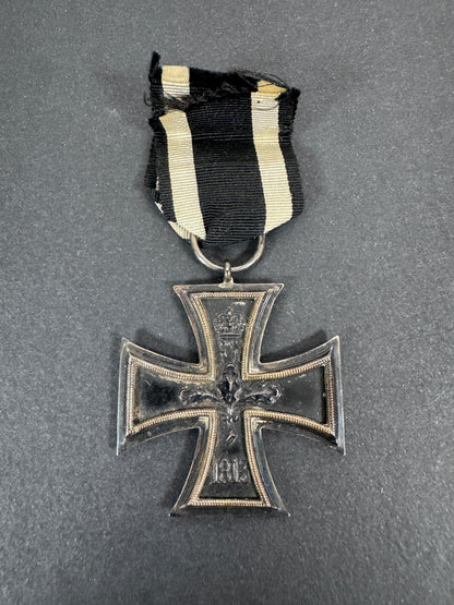 WW1 German Army 1914 Iron Cross 2nd Class Medal Maker Marked KO – An original World War One issue 1914 Iron Cross 2nd Clas...