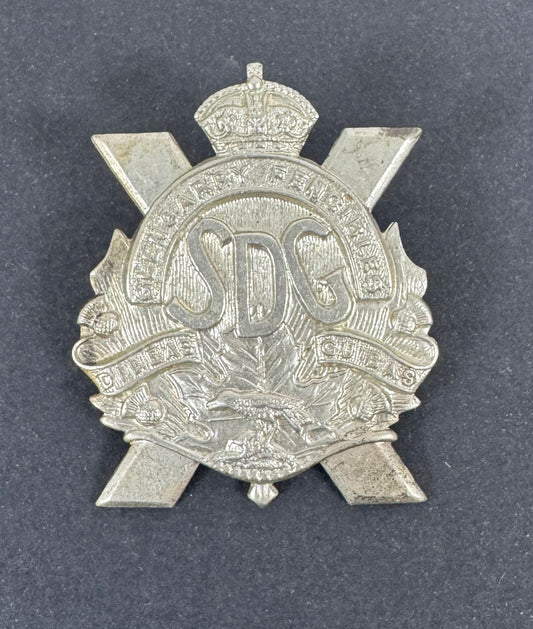 WW2 Canadian Army Stormont Dundas & Glengarry SDG Highlanders Cap Badge – An original Second World War era Glengarry cap b...