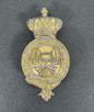 British Army Seventeenth Lancers (17th) Cavalry Martingale Bit Boss Badge – A cavalry horse bridal bit boss (martingale) o...