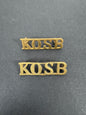 British Army King's Own Scottish Border Regiment Shoulder Title Badges (Pair) – A matching pair of original uniform should...