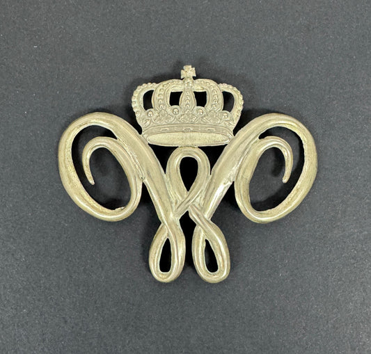 Luxembourg Grand Duke Wilhelm of Nassau Helmet Plate Badge