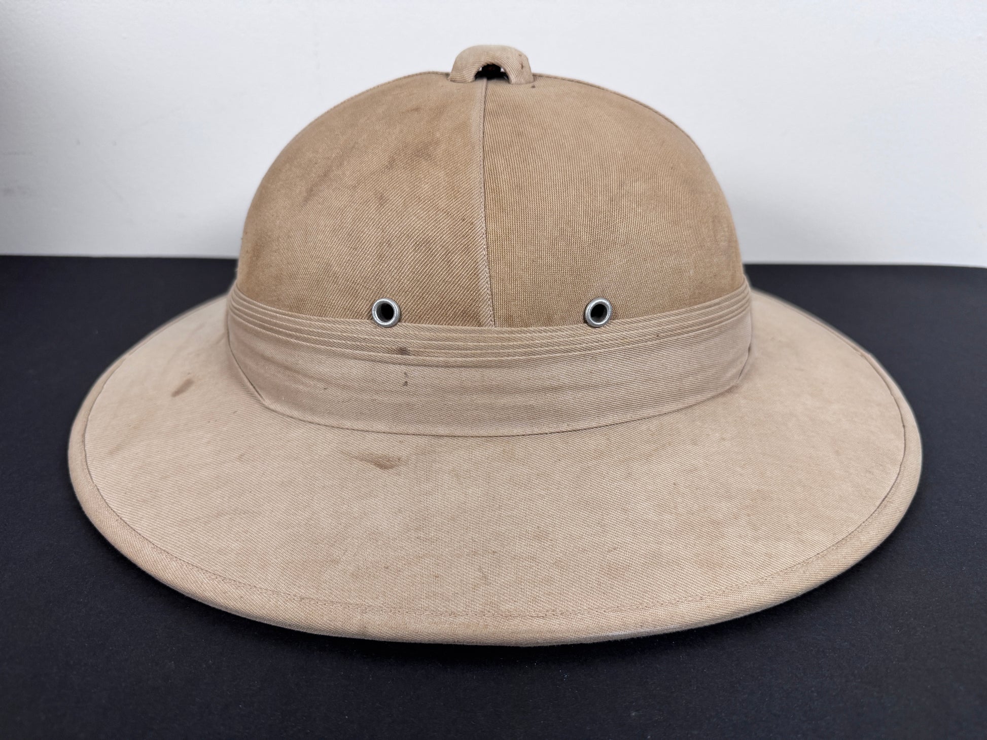 WW2 British Army Overseas Pith Helmet Solar Hat – An original wartime period pith helmet or solar hat of the British milit...