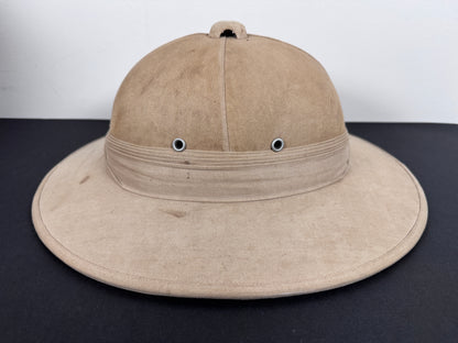 WW2 British Army Overseas Pith Helmet Solar Hat – An original wartime period pith helmet or solar hat of the British milit...