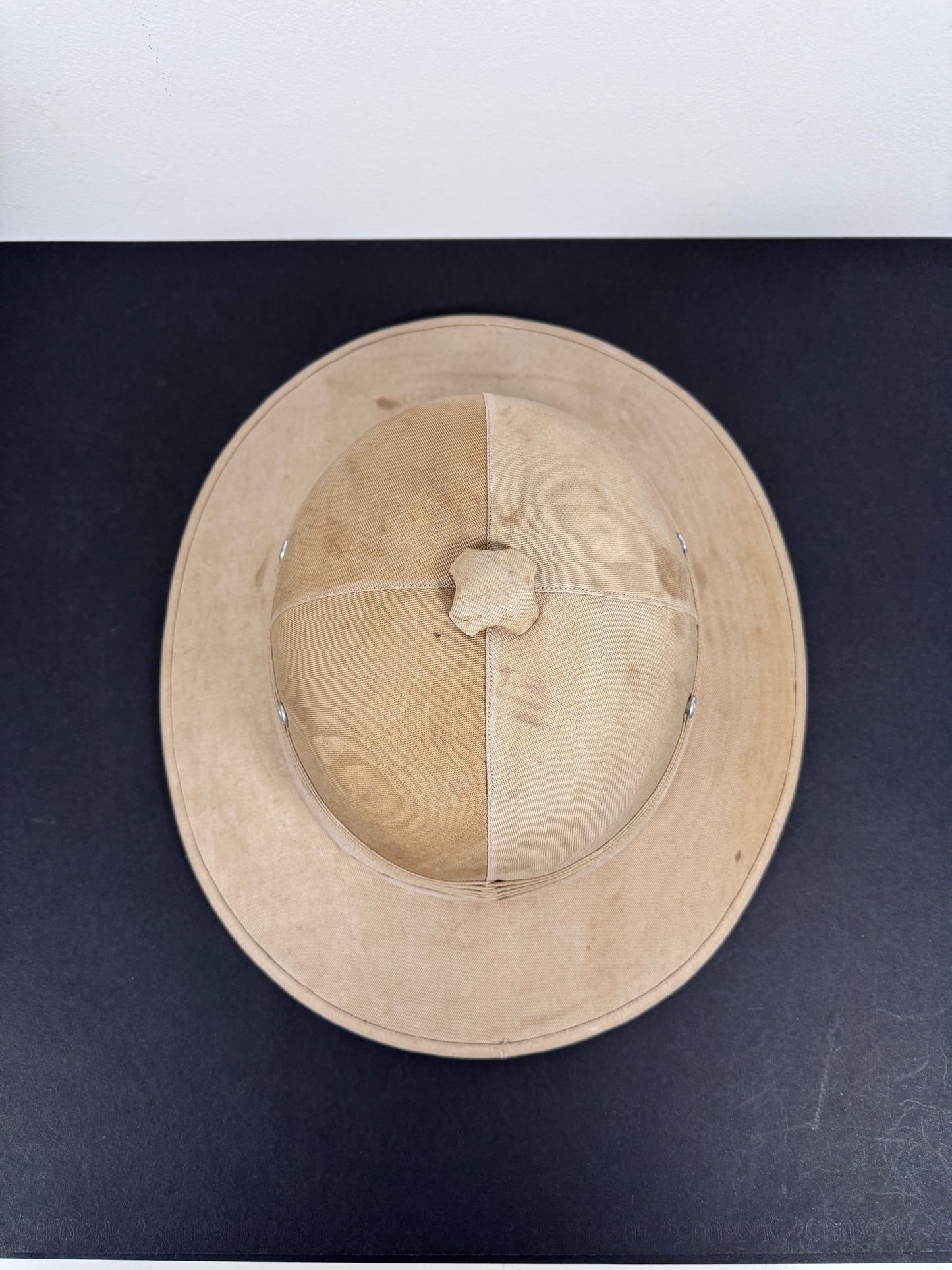 WW2 British Army Overseas Pith Helmet Solar Hat – An original wartime period pith helmet or solar hat of the British milit...