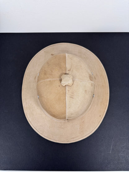 WW2 British Army Overseas Pith Helmet Solar Hat – An original wartime period pith helmet or solar hat of the British milit...