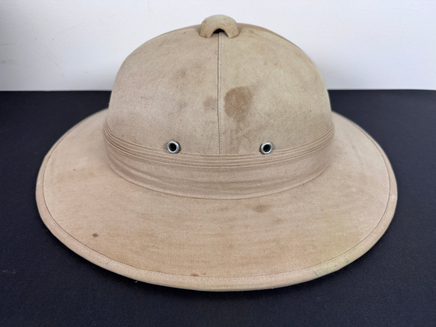WW2 British Army Overseas Pith Helmet Solar Hat – An original wartime period pith helmet or solar hat of the British milit...