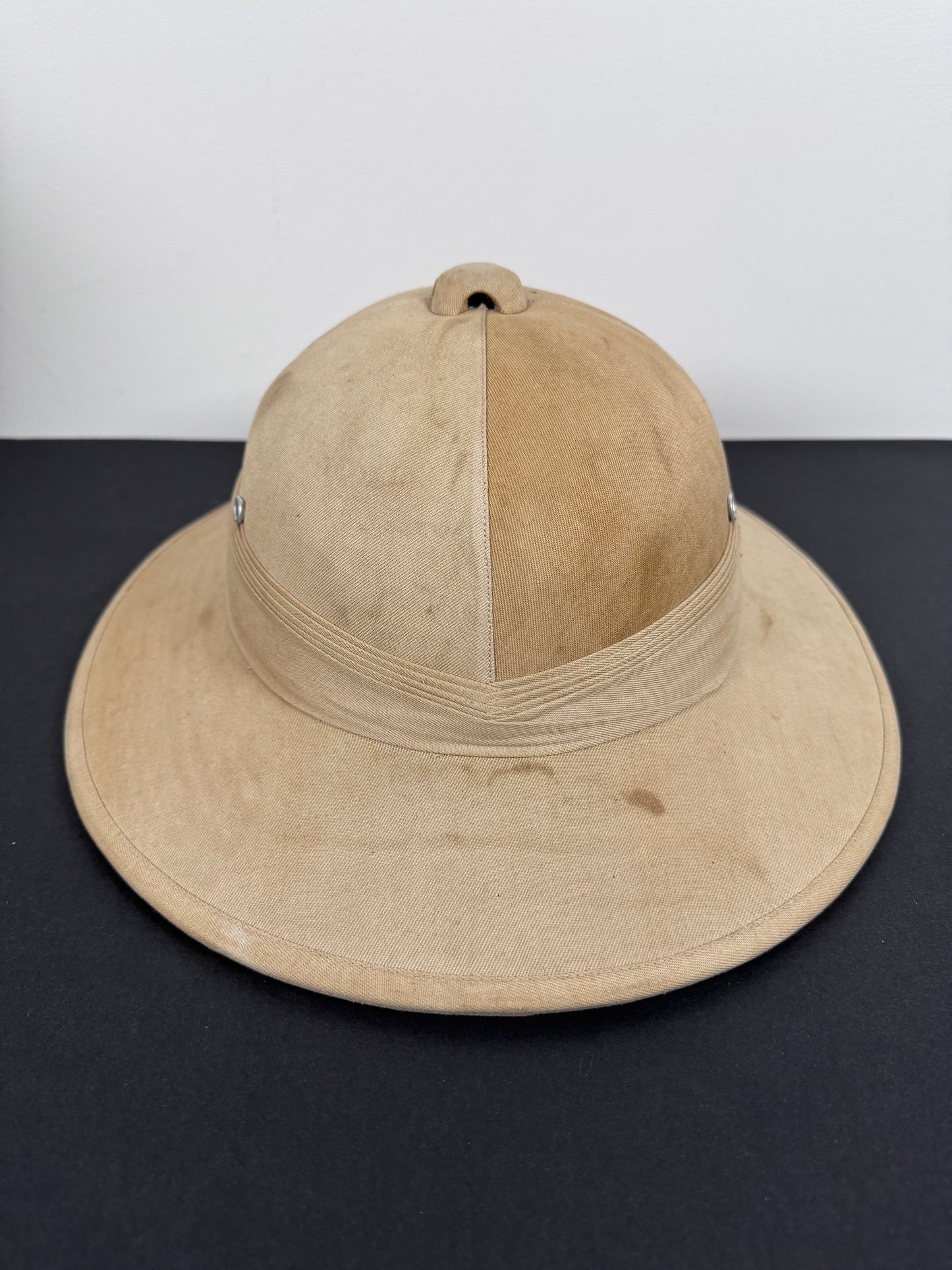 WW2 British Army Overseas Pith Helmet Solar Hat – An original wartime period pith helmet or solar hat of the British milit...