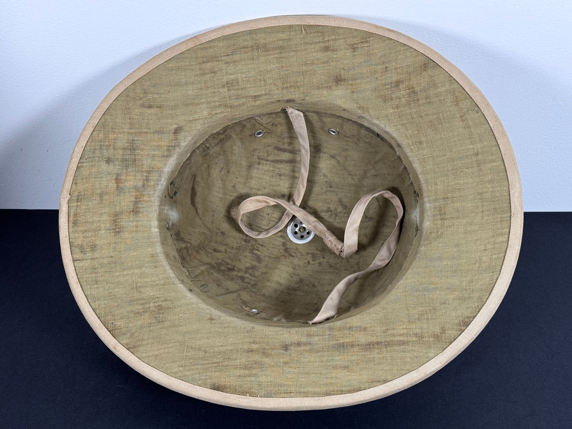 WW2 British Army Overseas Pith Helmet Solar Hat – An original wartime period pith helmet or solar hat of the British milit...