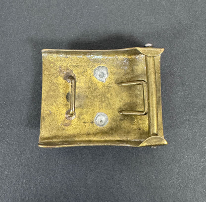 WW1 Ottoman Empire Army Other Ranks Belt Buckle – An original Ottoman Empire Army other ranks belt buckle. 63 mm gilding m...