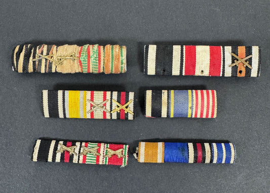 WW1 German Medal Ribbon Bar Collection – A collection of original period medal ribbon bars of the German and Third Reich.