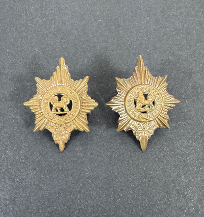 WW2 British Army Worcestershire Regiment Uniform Collar Badges – A matching pair of original uniform collar badges of the...