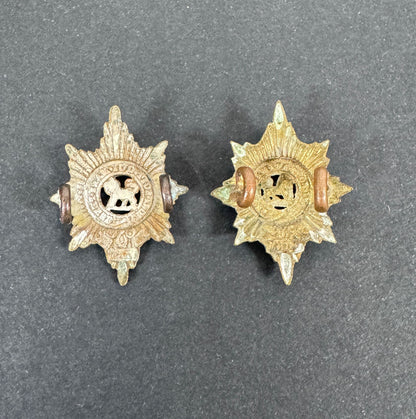 WW2 British Army Worcestershire Regiment Uniform Collar Badges – A matching pair of original uniform collar badges of the...