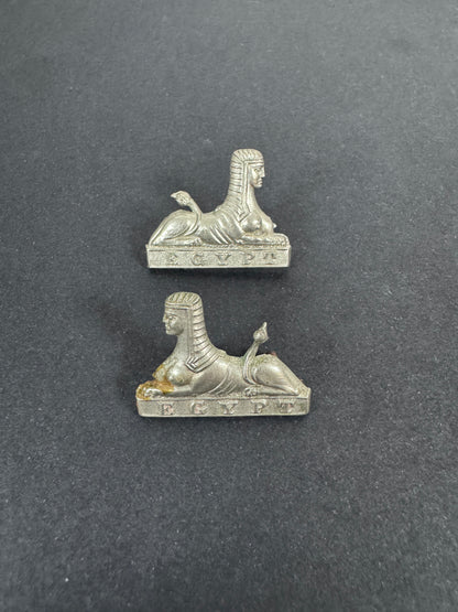 WW2 British Army Royal Lincolnshire Regiment Uniform Collar Badges – A matching pair of original uniform collar badges of...