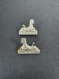 WW2 British Army Royal Lincolnshire Regiment Uniform Collar Badges – A matching pair of original uniform collar badges of...