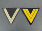 WW2 German Kriegsmarine (Navy) Rank Chevron Arm Badges – Two original NCO rank badges of the Kriegsmarine (1933-1945). Two...