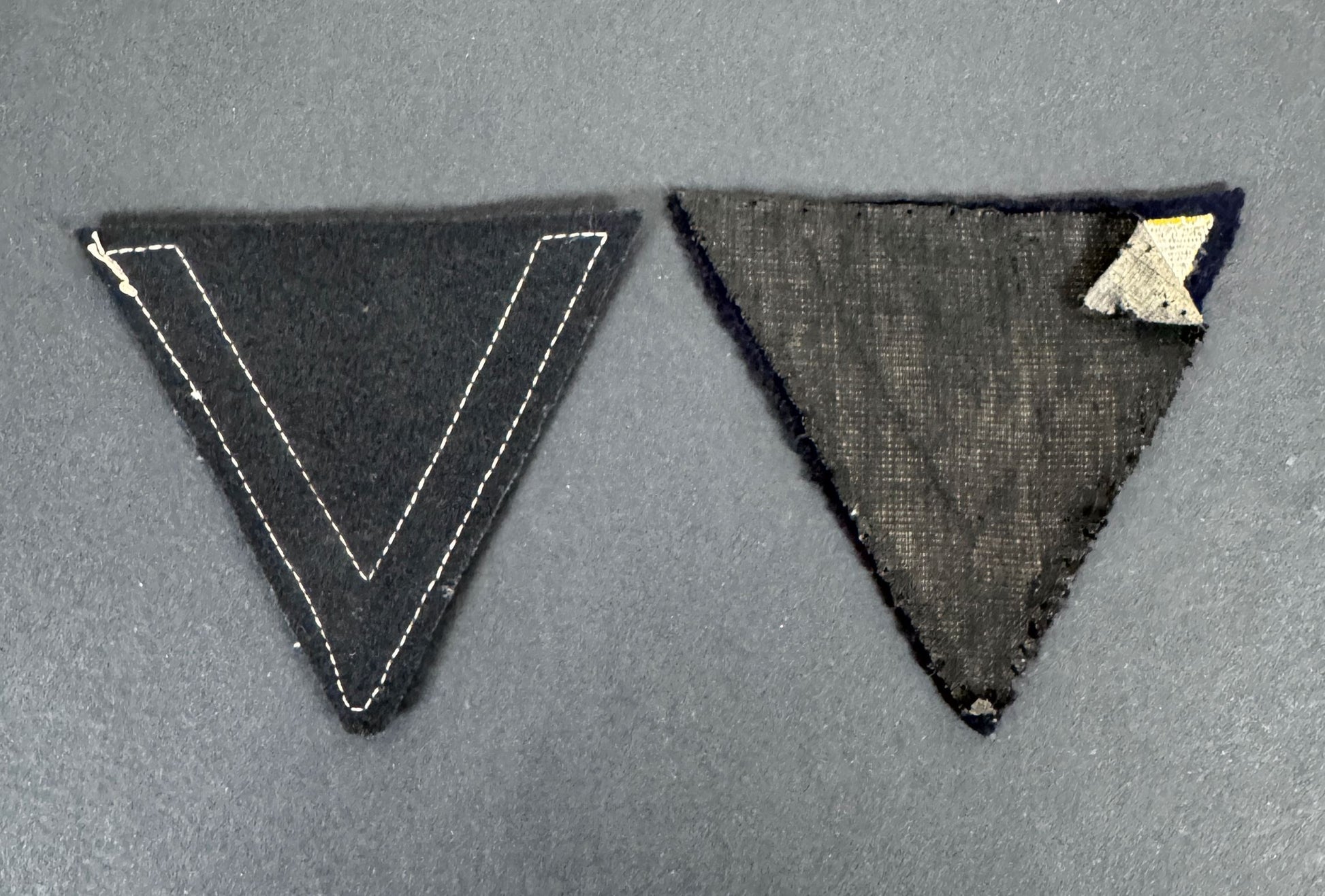WW2 German Kriegsmarine (Navy) Rank Chevron Arm Badges – Two original NCO rank badges of the Kriegsmarine (1933-1945). Two...