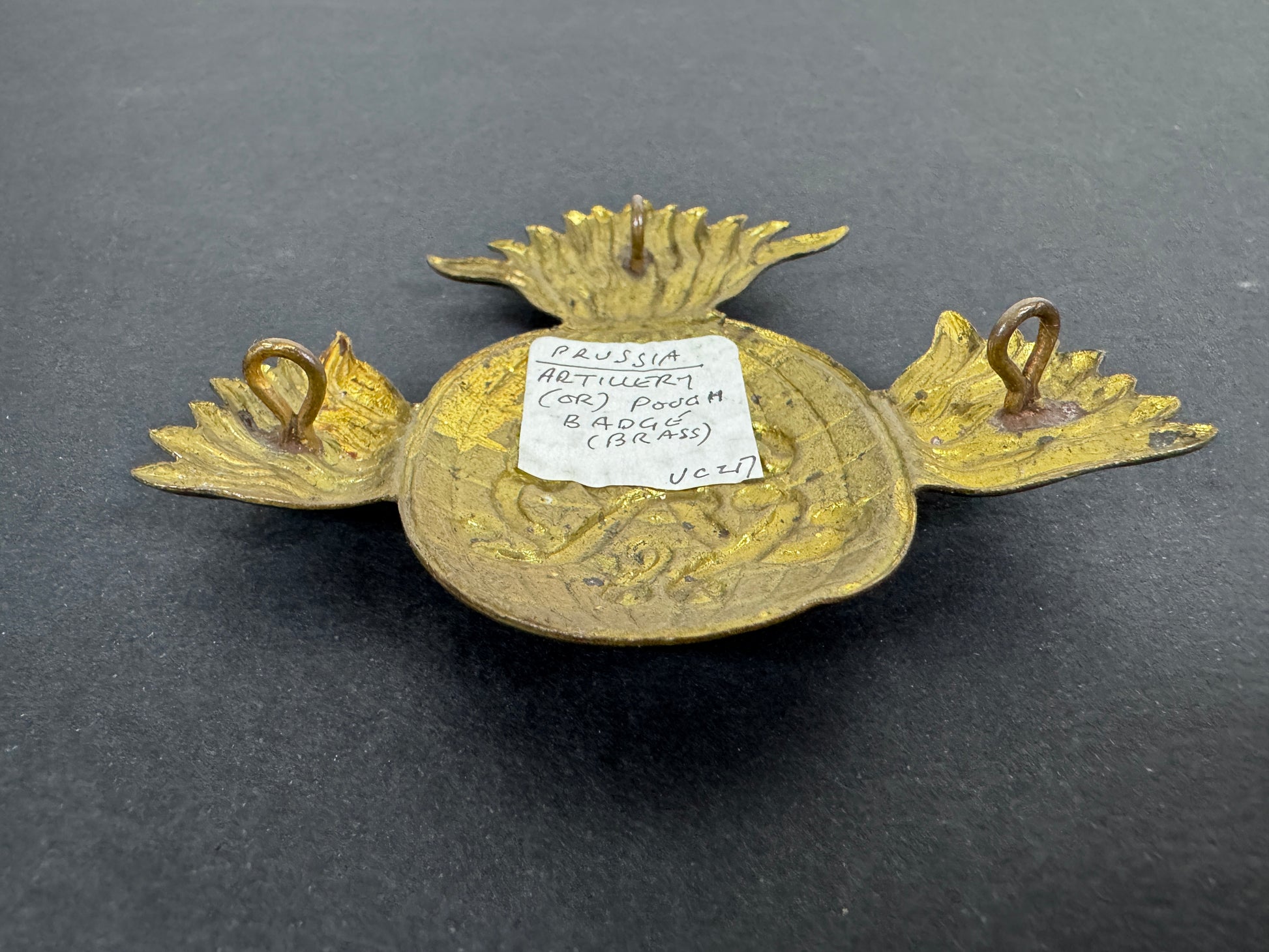 German Prussian Army Artillery Officer's Cartridge Pouch Badge – A late 19th century to early 20th century, Prussian offic...
