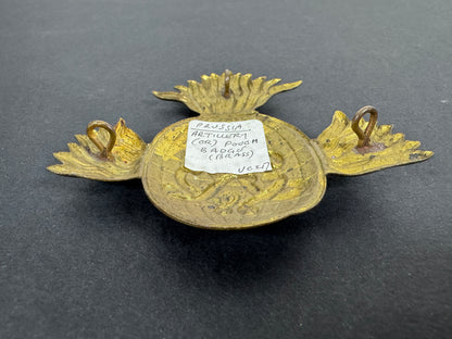 German Prussian Army Artillery Officer's Cartridge Pouch Badge – A late 19th century to early 20th century, Prussian offic...