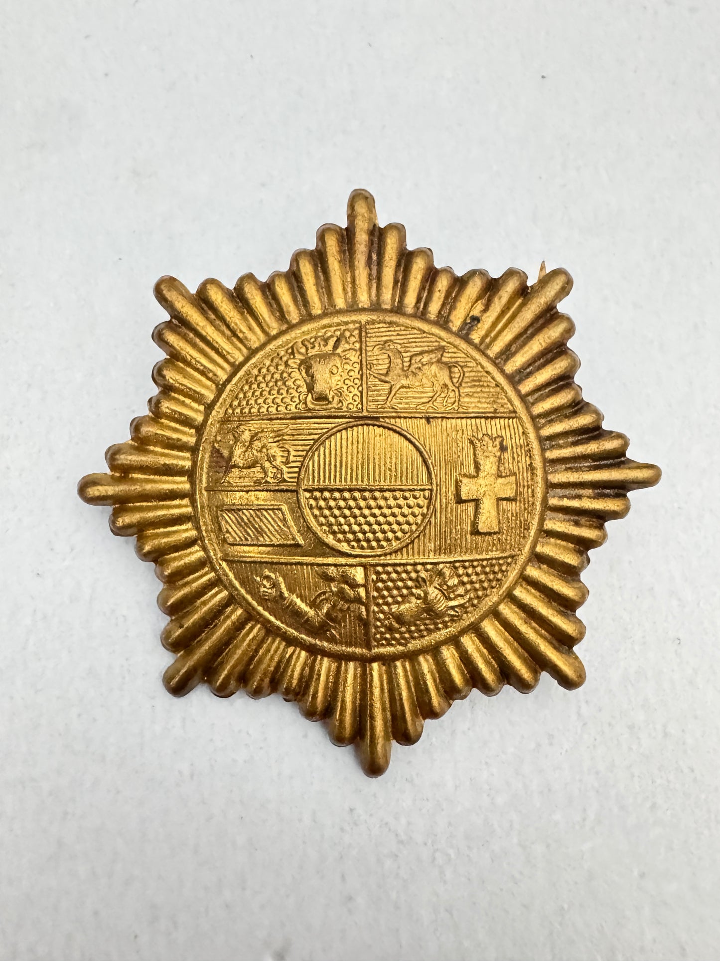 WW1 German MECKLENBURG Pickelhaube Wappen Helmet Plate Centre Badge