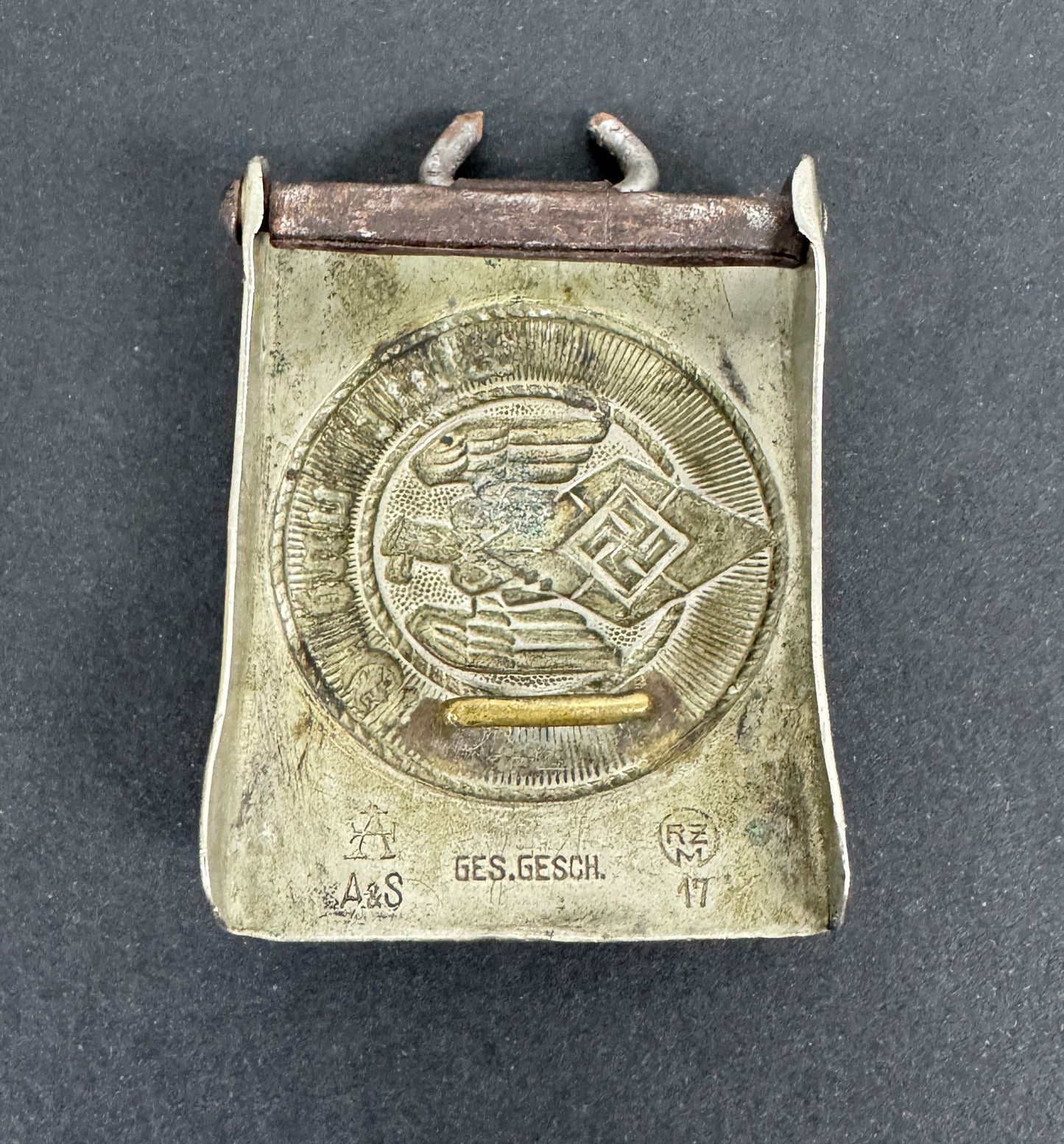 Early Hitler Youth Belt Buckle A&S RZM 17