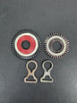 WW1 German Prussian Army Pickelhaube Spare Parts Cockades & Chin Strap Hinges – Imperial German, Prussian, Pickelhaube spa...