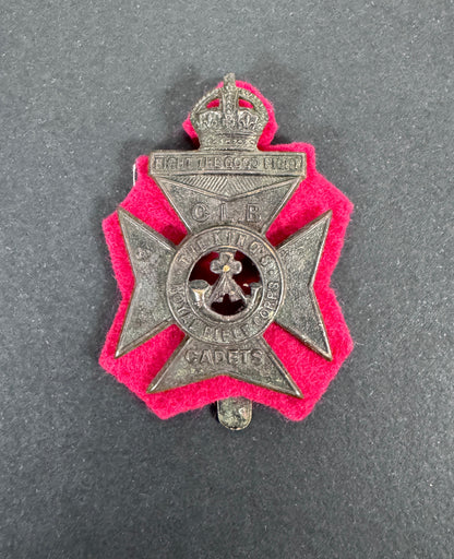 British Army King's Royal Rifle Corps (Church Lads Brigade Cadets) Cap Badge – An original other ranks cap badge of The Ki...
