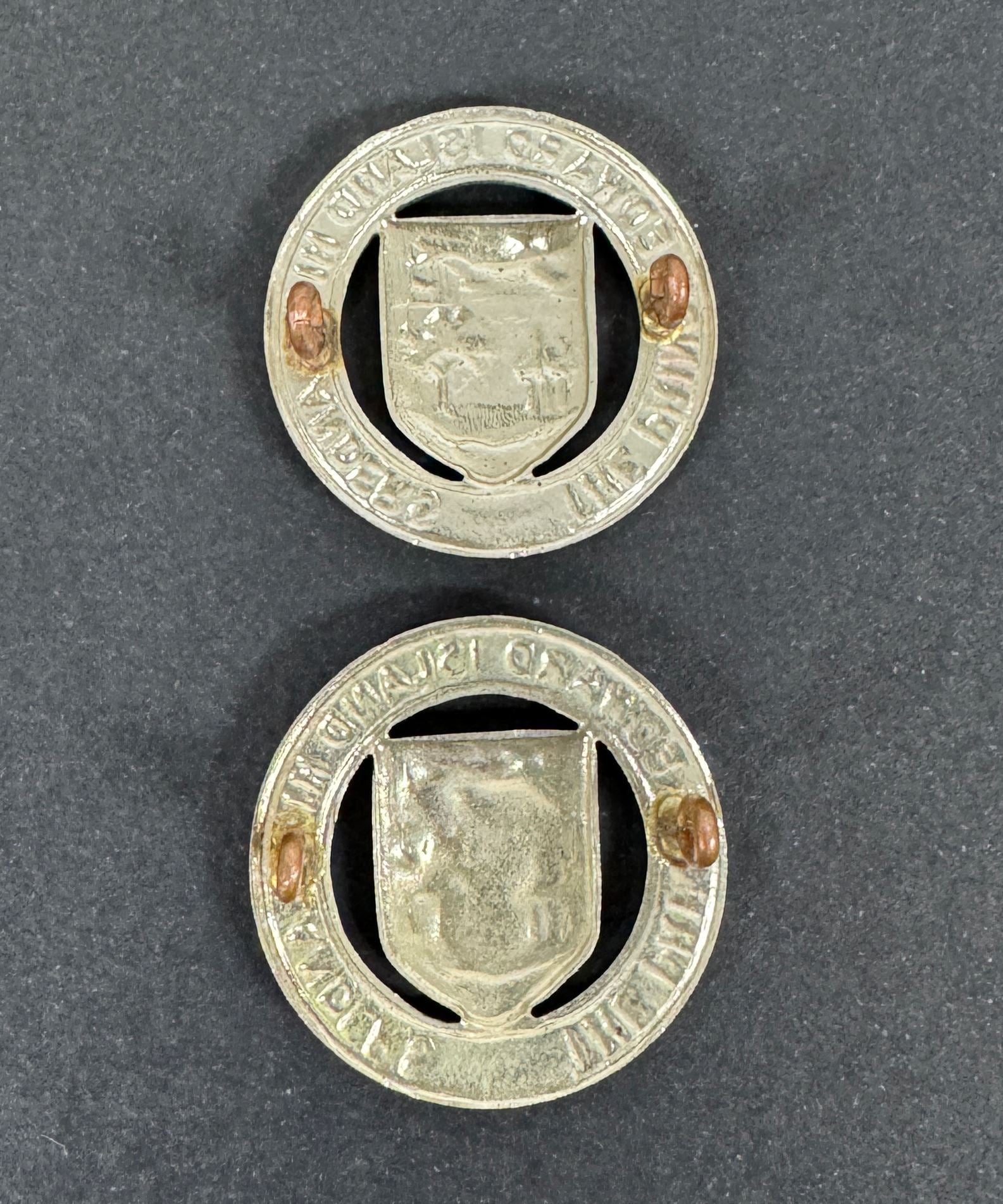 WW2 Canadian Army The Prince Edward Island Highlanders Uniform Collar Badges – An original pair of other ranks uniform col...