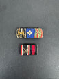 WW2 German Third Reich Medal Ribbon Bars – Two original medal ribbon bars of Third Reich Germany. A three-place bar of a