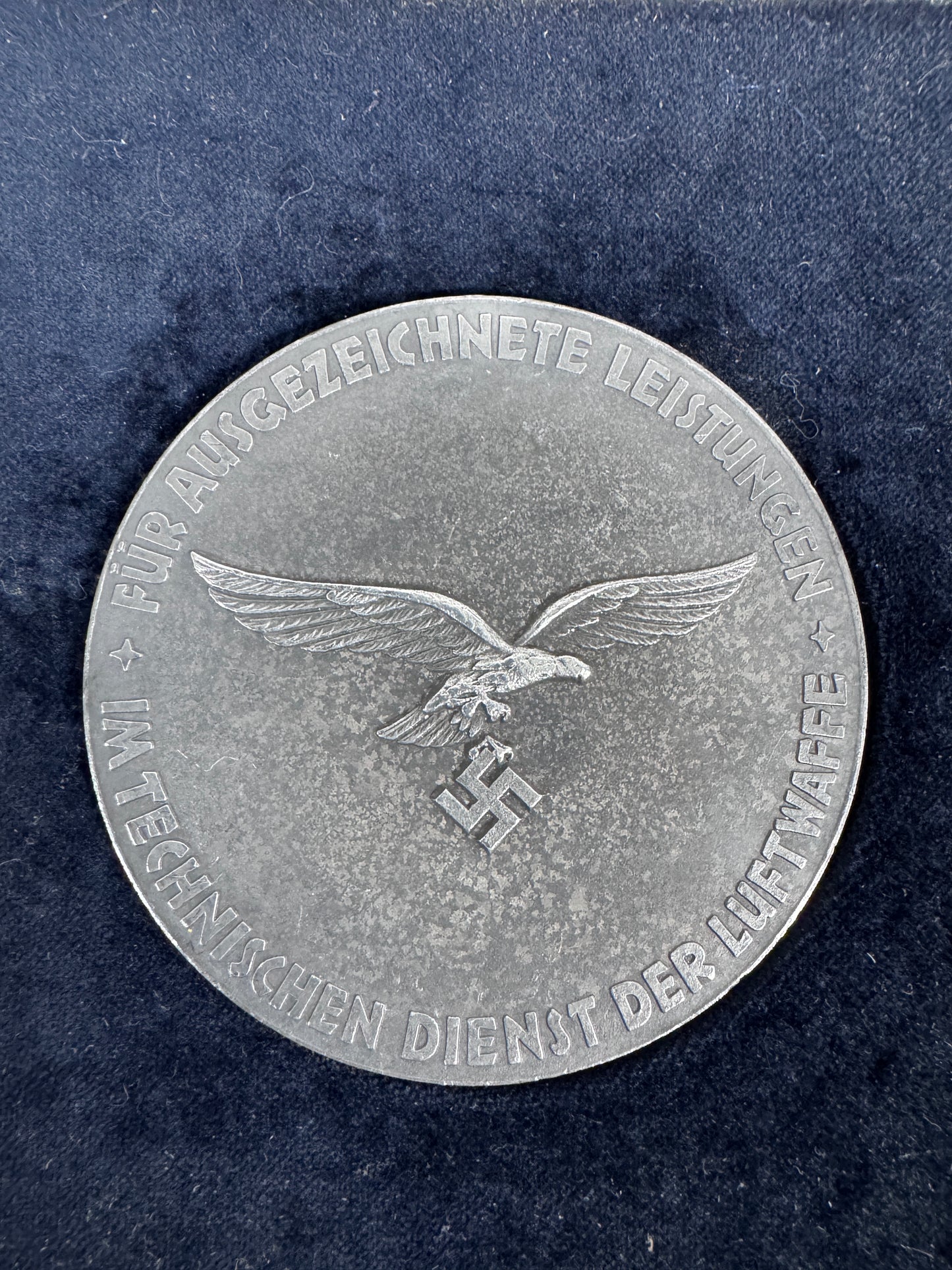 German Medal for Outstanding Achievements in the Technical Service of the Air Force (Luftwaffe) – A non-portable medal awa...