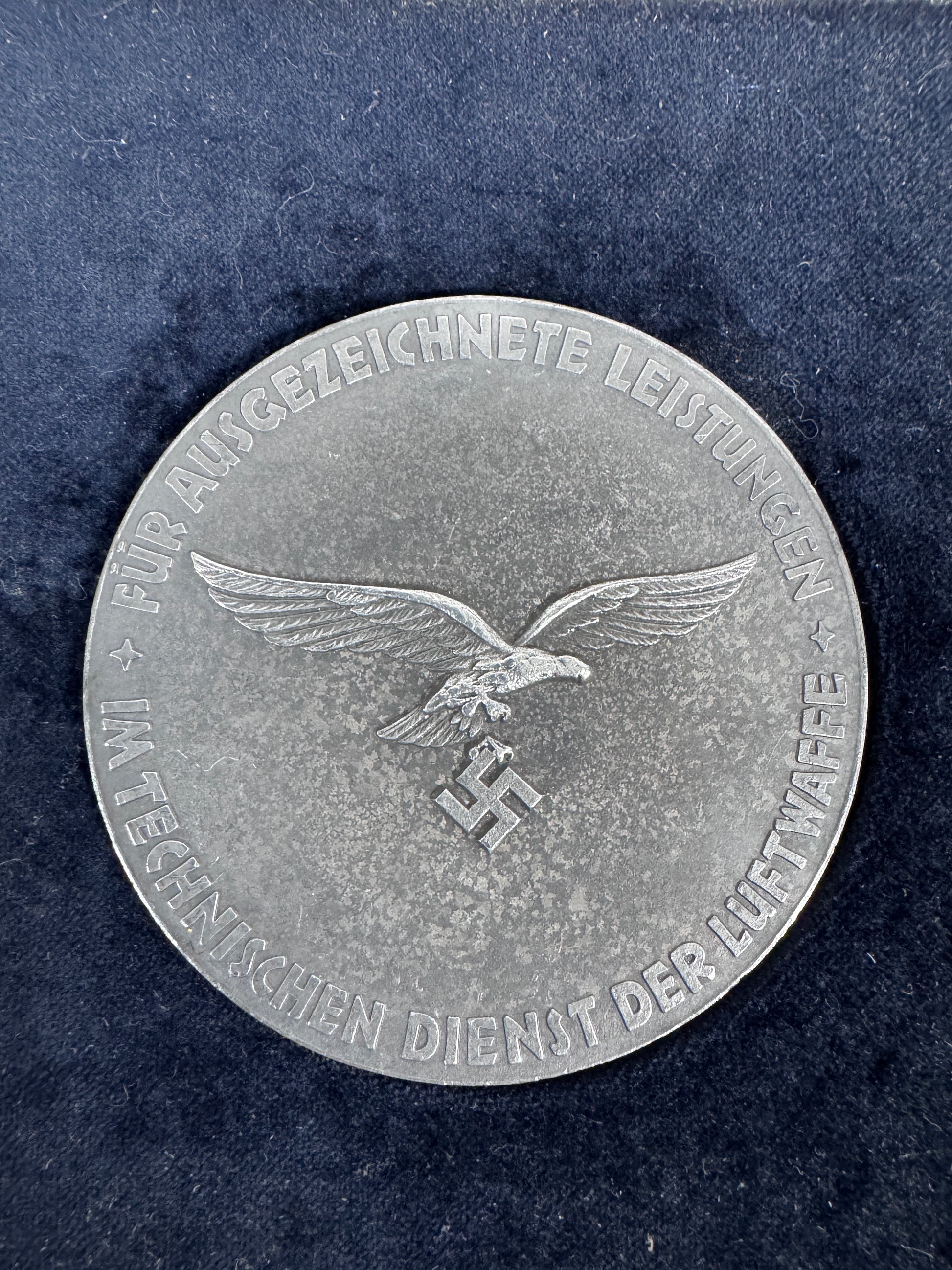 German Medal for Outstanding Achievements in the Technical Service of the Air Force (Luftwaffe) – A non-portable medal awa...