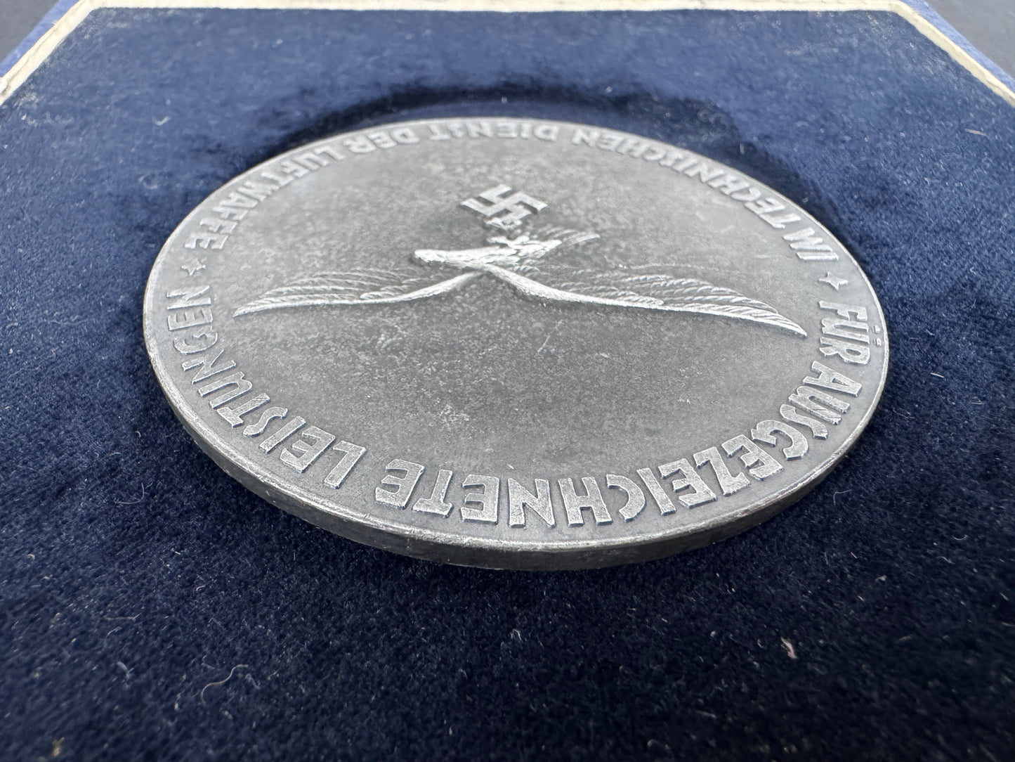 German Medal for Outstanding Achievements in the Technical Service of the Air Force (Luftwaffe) – A non-portable medal awa...