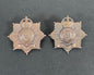 WW2 British Army Hampshire Regiment Officer's Collar Badges (Pair)