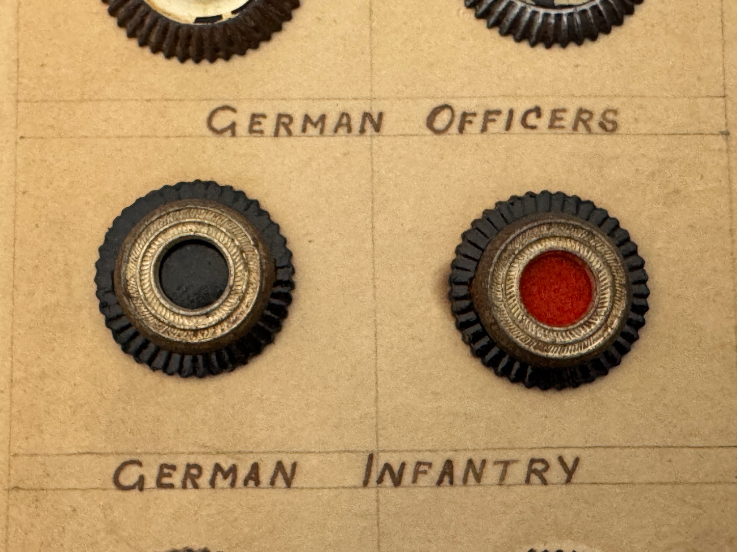 WW1 German Army Prussian Bavarian Cap Cockade Badges – A collection of WW1 era cap cockade badges of the Prussian and Bava...