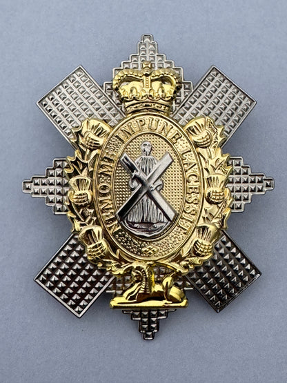 British Army Royal Highland Regiment (Black Watch) Officer's Cap Badge