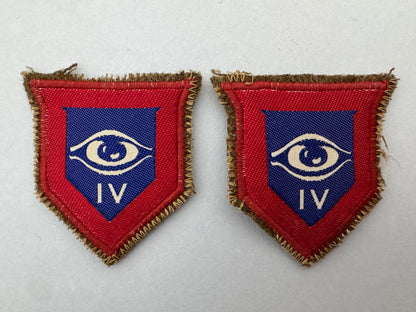 British Army 4th Guards Brigade Formation Signs (Pair)
