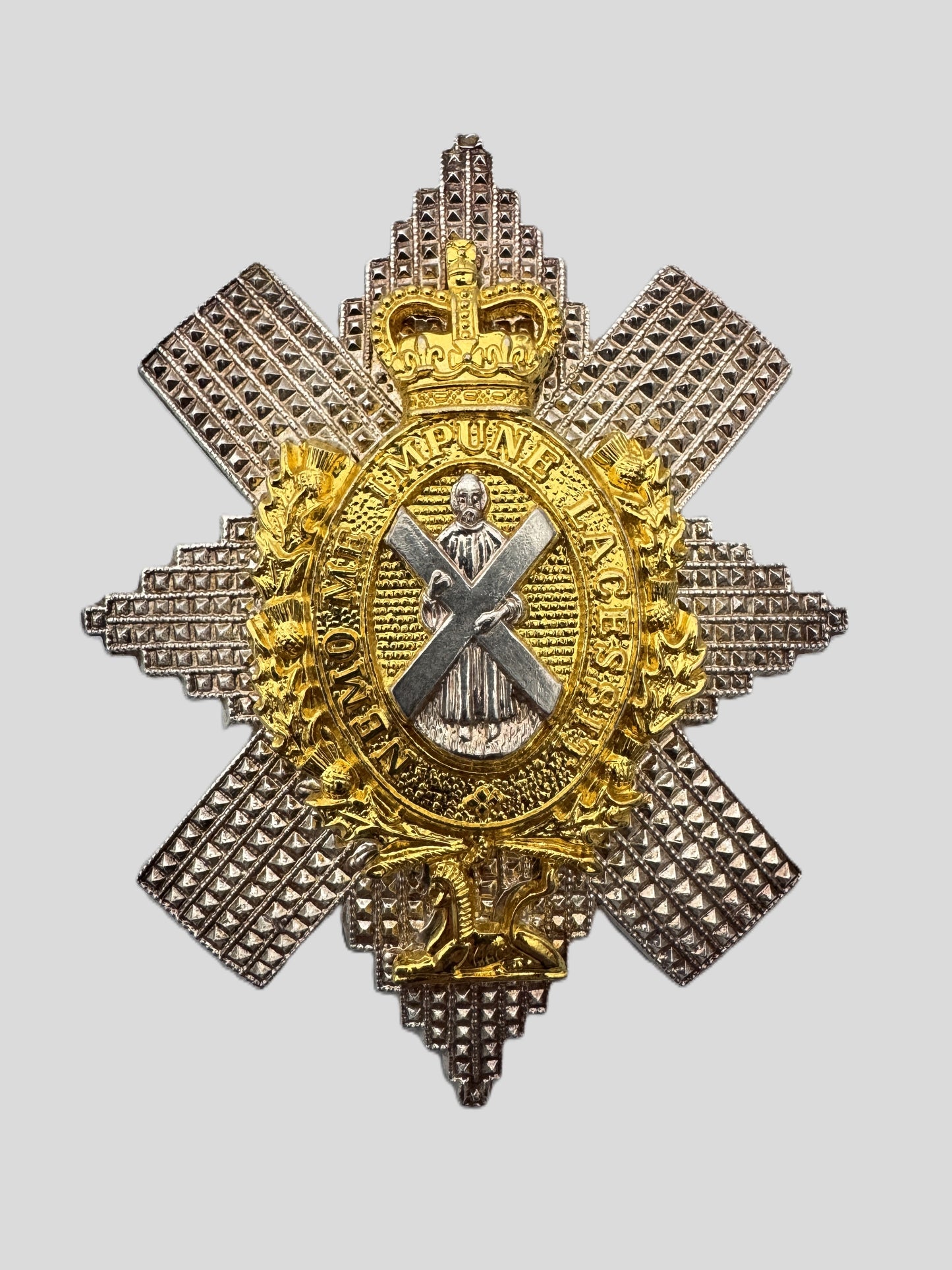 British Army Royal Highland Regiment (Black Watch) Officer's Glengarry Cap Badge