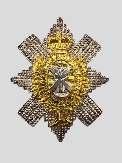British Army Royal Highland Regiment (Black Watch) Officer's Glengarry Cap Badge