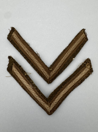 WW2 British Army Lance Corporal Rank Chevron Badges
