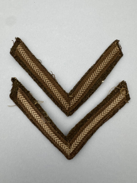 WW2 British Army Lance Corporal Rank Chevron Badges