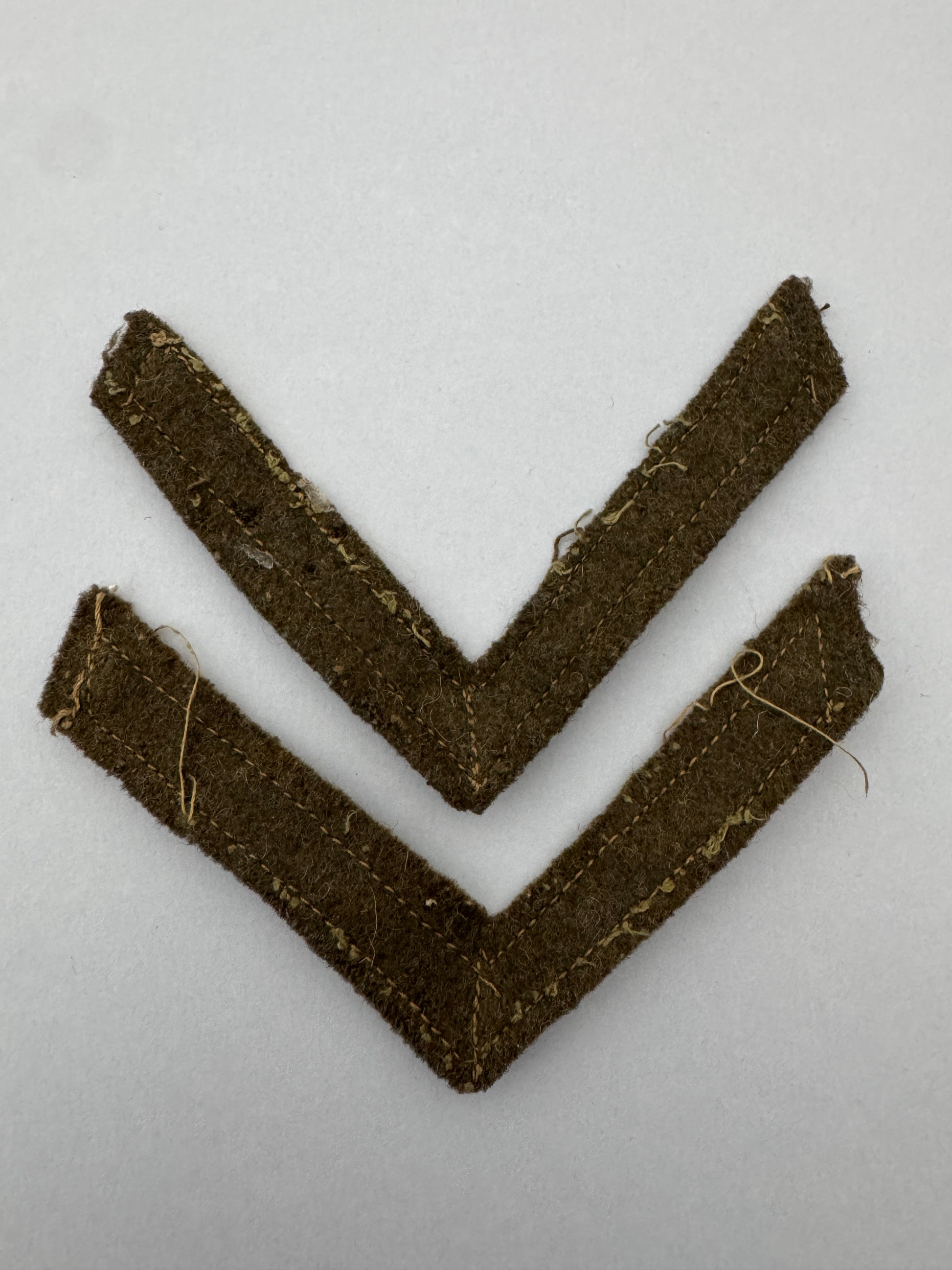 WW2 British Army Lance Corporal Rank Chevron Badges – Medals-Militaria