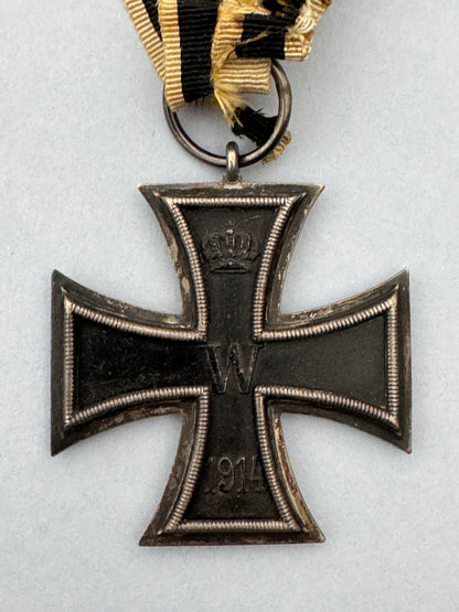 WW1 German Prussian Non Combatants Iron Cross 2nd Class Medal KO